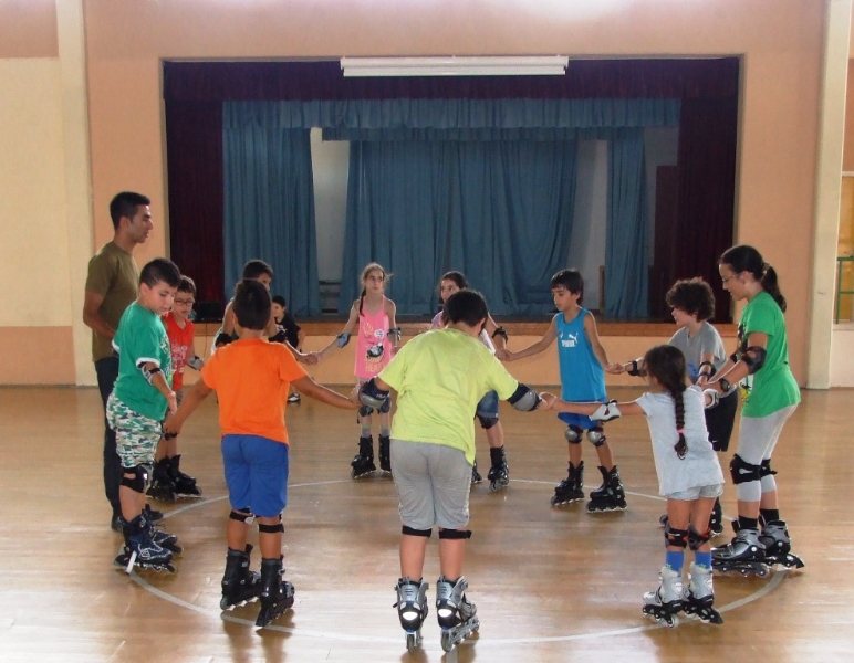 Kids have Fun in Cyprus Roller Sports Arena Cyprus Sport for everybody!