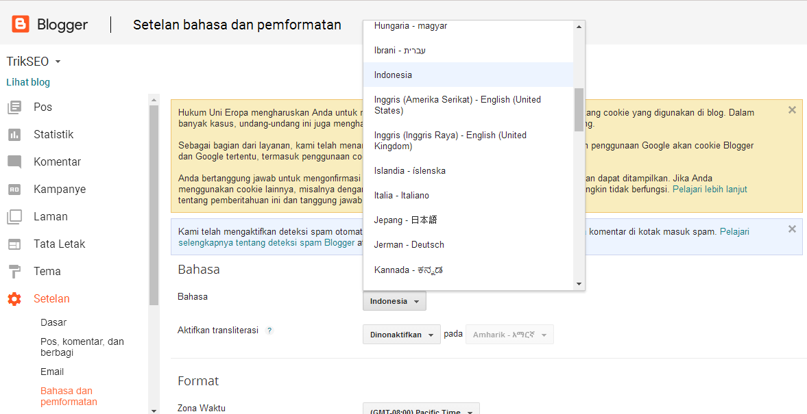 daftar adsense pakai bahasa inggris