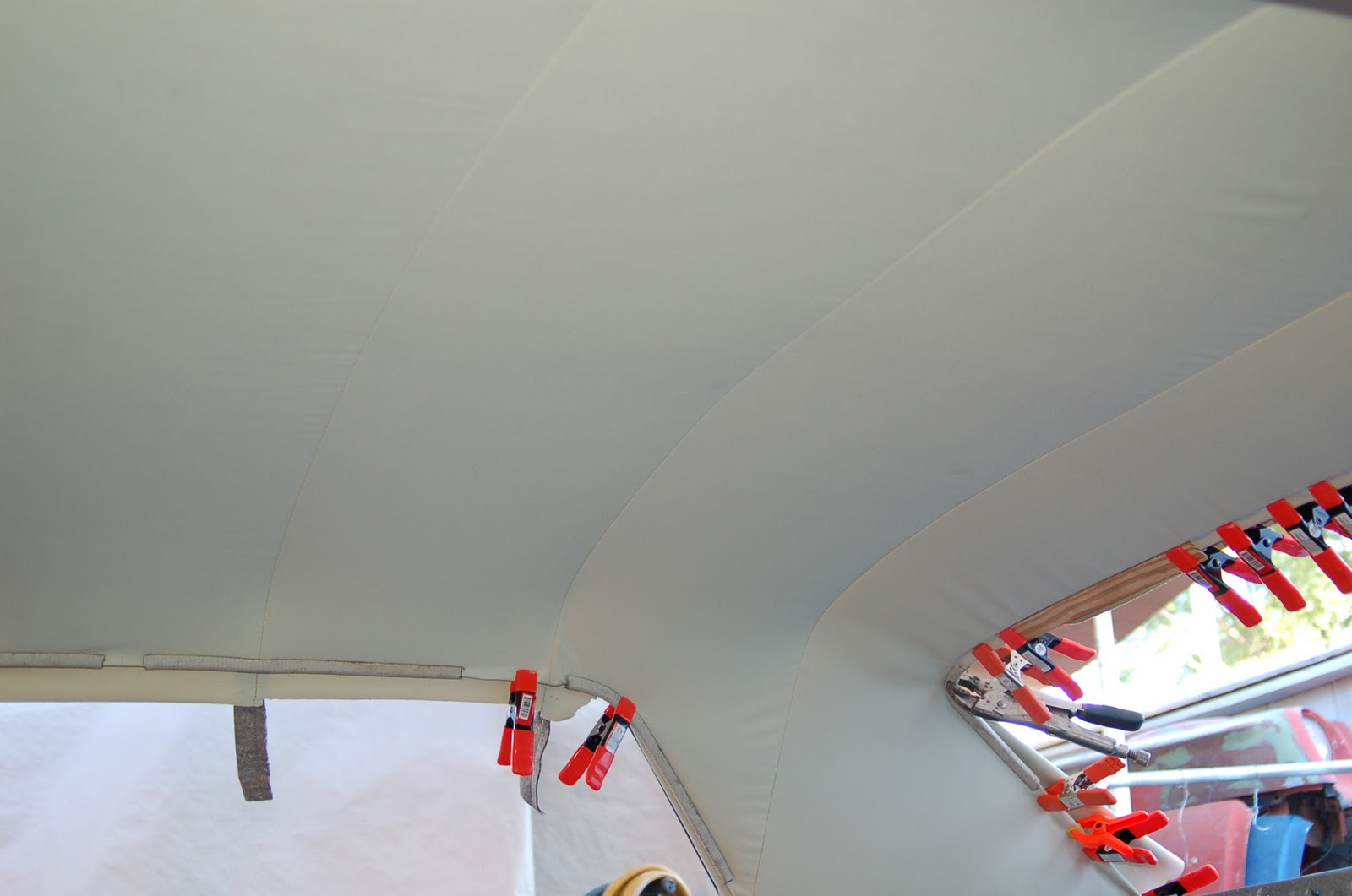 LeLu's 66 Mustang Installing the Headliner