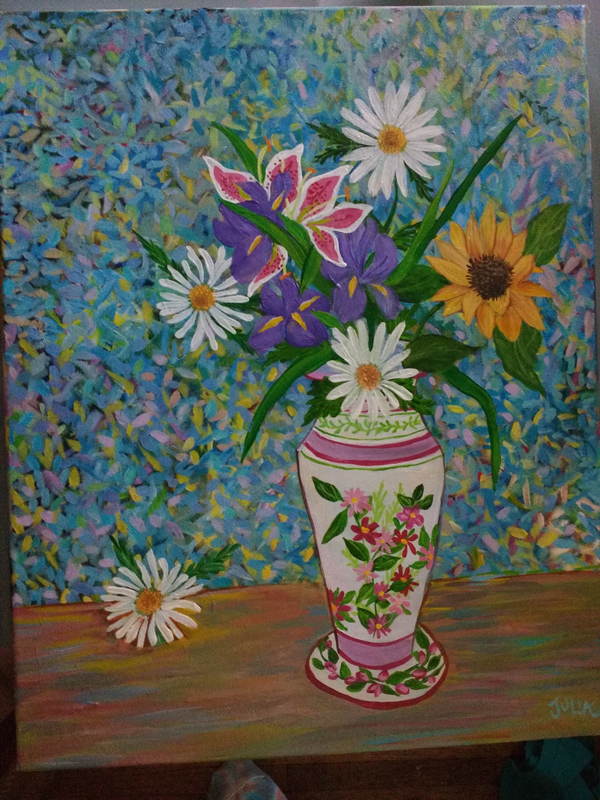 Paintersgarden Fresh Iris and Lilies