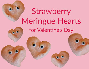 Strawberry Heart Meringues
