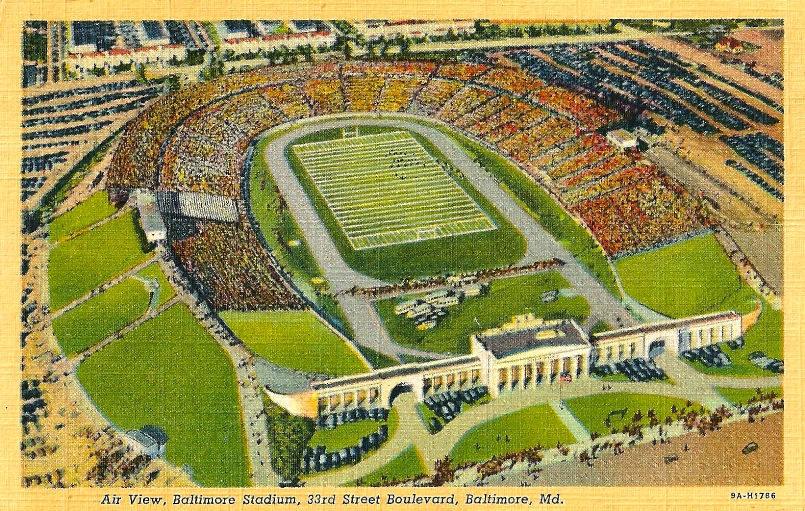 My Favorite Views Maryland Baltimore Stadium, Aerial View 1944