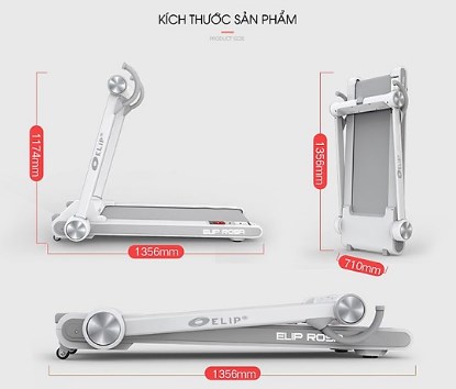 Máy chạy bộ điện đơn năng Elip Rosa 3 Máy chạy bộ điện đơn năng Elip Rosa