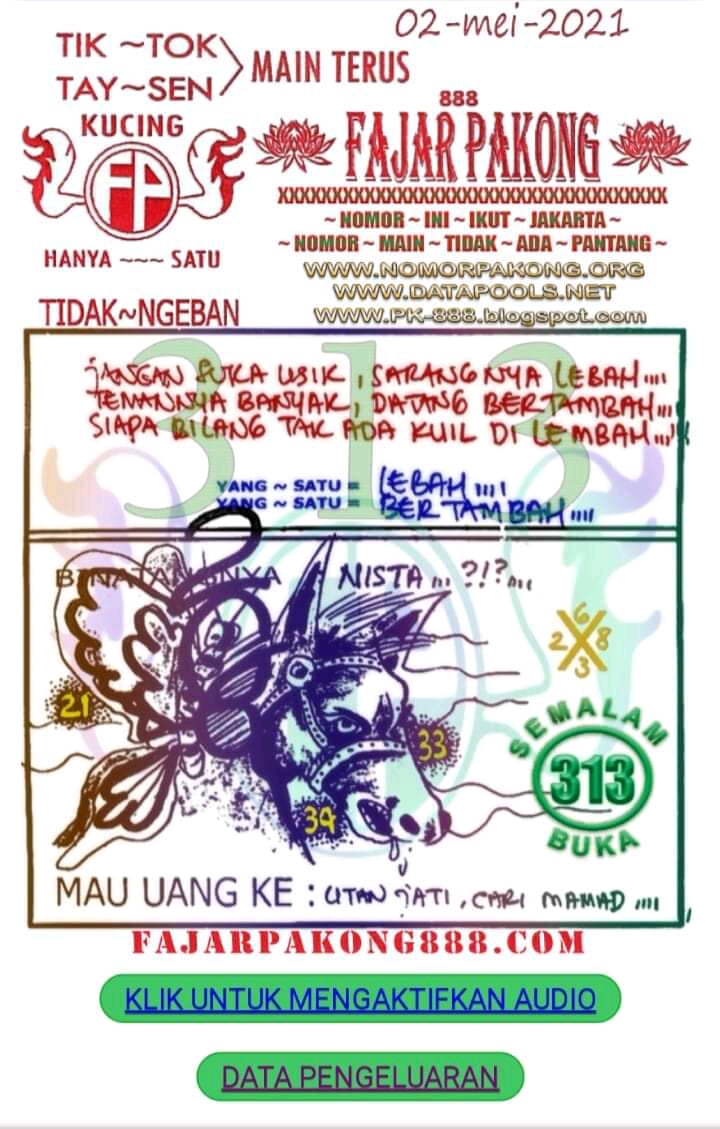 Angka Prediksi Fajar Pakong Pk888 2021