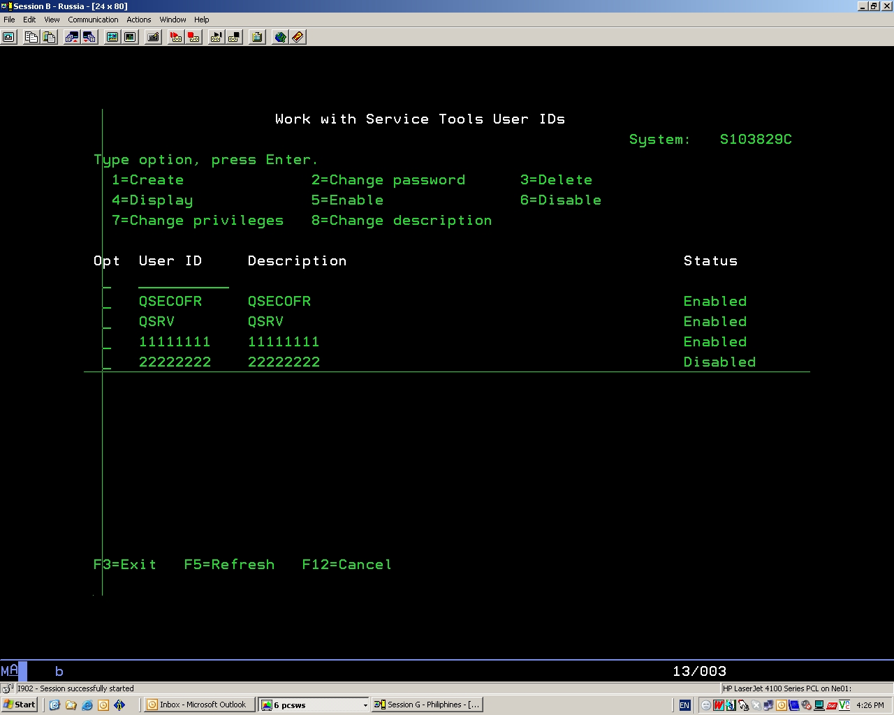 IBM AS400 ADMINISTRATOR