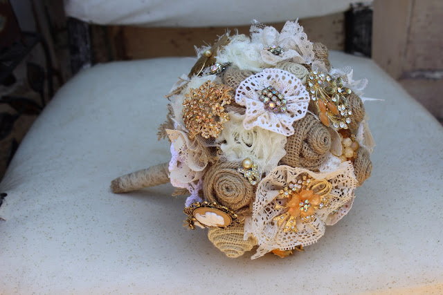 Vintage, Rustic Wedding Bouquet