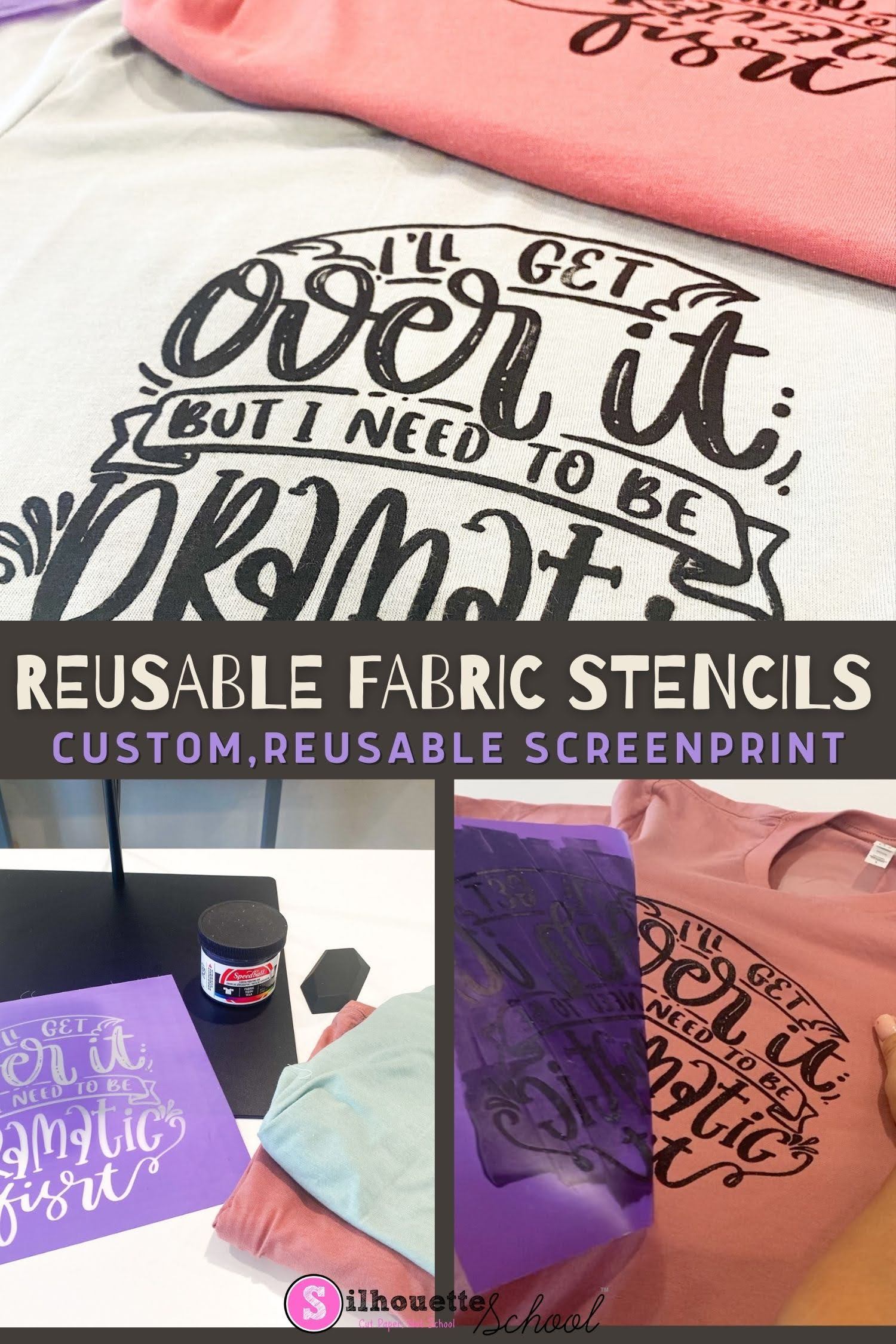 How to Make Custom Reusable Screen Print Stencils for Shirts with Ikonart  Textile Film - Silhouette School