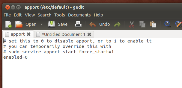 Disable Error Messages from Appearing in Ubuntu