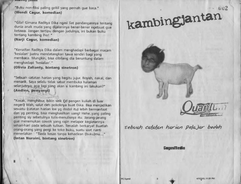 Novel Kambing Jantan [Download pdf] Raditya Dika