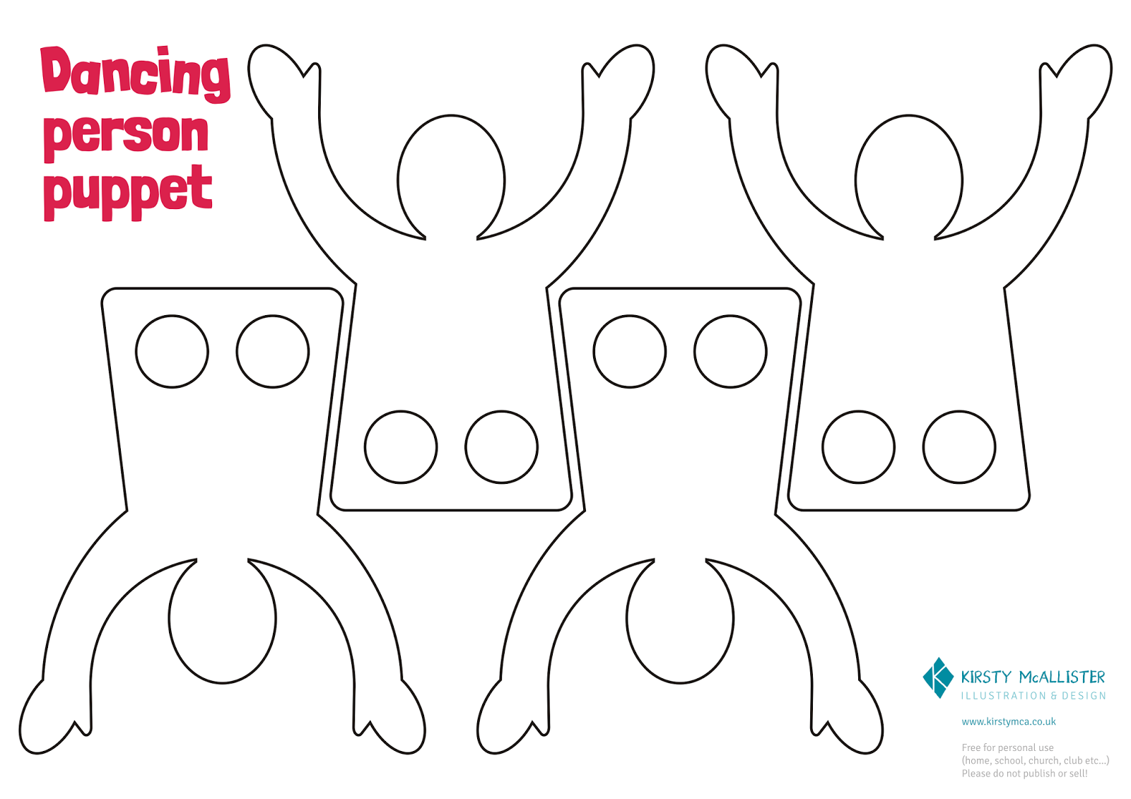 Miscellany of Randomness Dancing person finger puppet