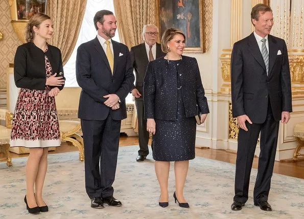 Grand Duke Henri, Grand Duchess Maria Teresa, Hereditary Grand Duke Guillaume and Hereditary Grand Duchess Stéphanie