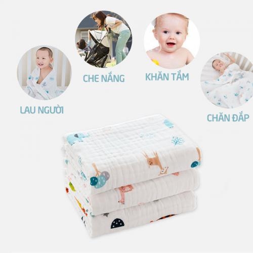 Khăn tắm cho bé sợi tre Wooji