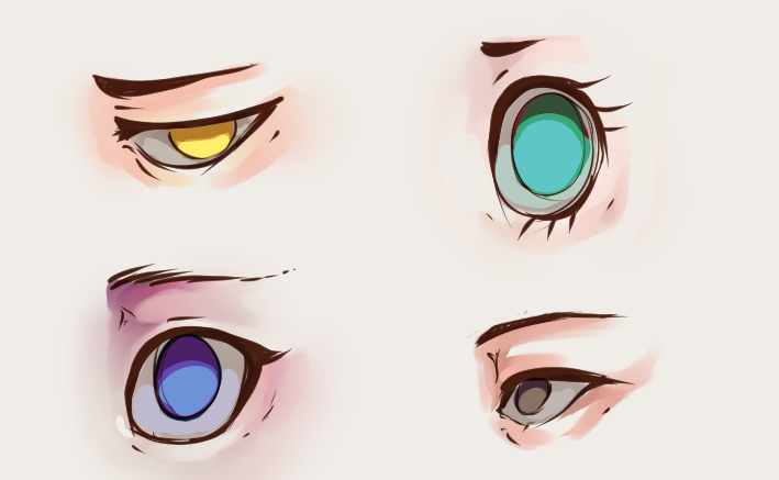 How To Draw and Color Eyes Anime or SemiRealistic Draw