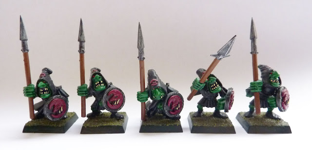 Night Goblin spear unit from Warhammer Fantasy Battle