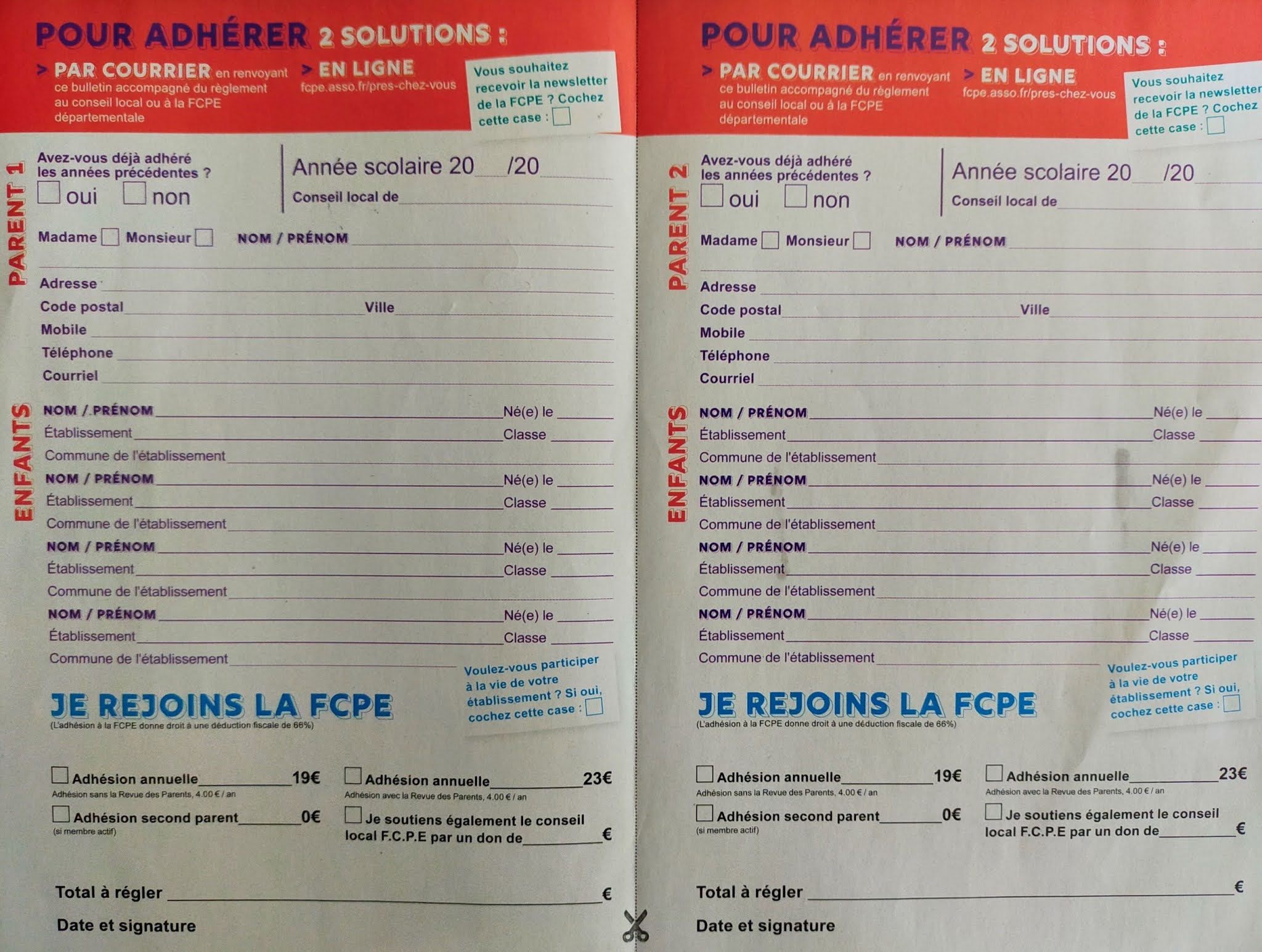 Association parents d'élèves FCPE Collège Les Frontailles RENTREE