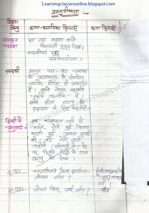 skt lesson plan cbse sankrit lesson plan
