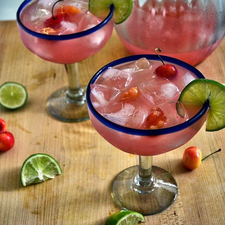 The Foodie Couple Muddled Cherry Margaritas