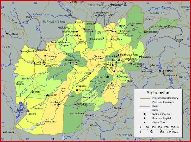 image: afghanistan map provinces