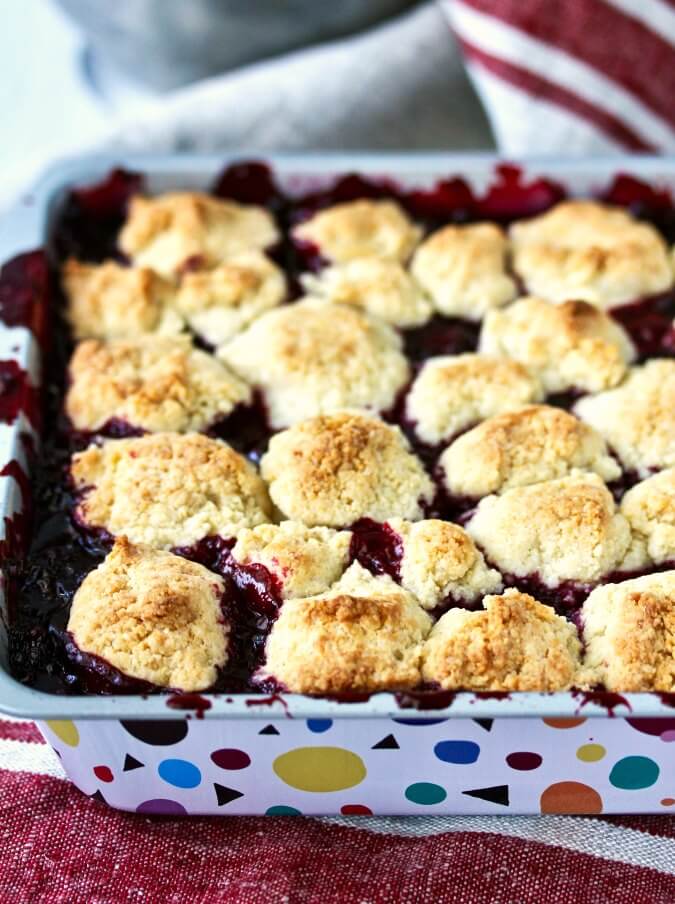 Blackberry Cobbler with drop biscuits Blackberry Cobbler with drop biscuits