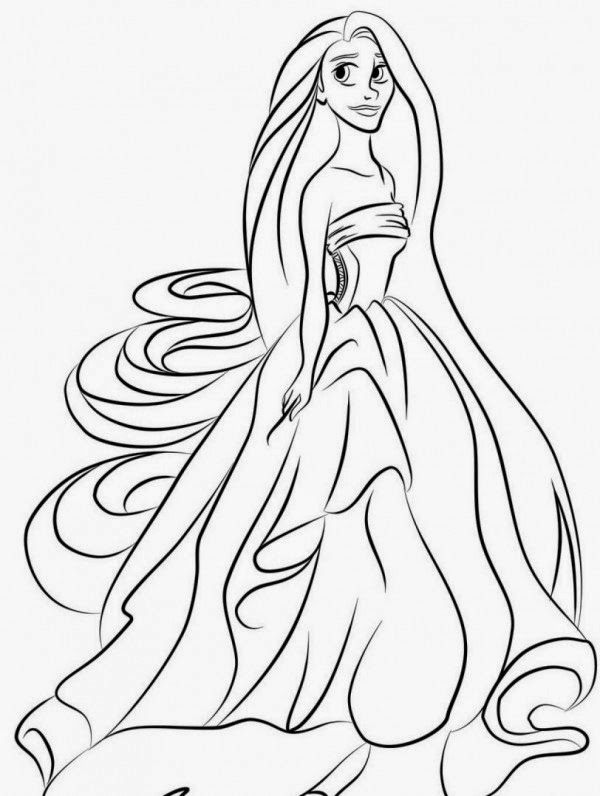 tangled coloring pages free to print - photo #39