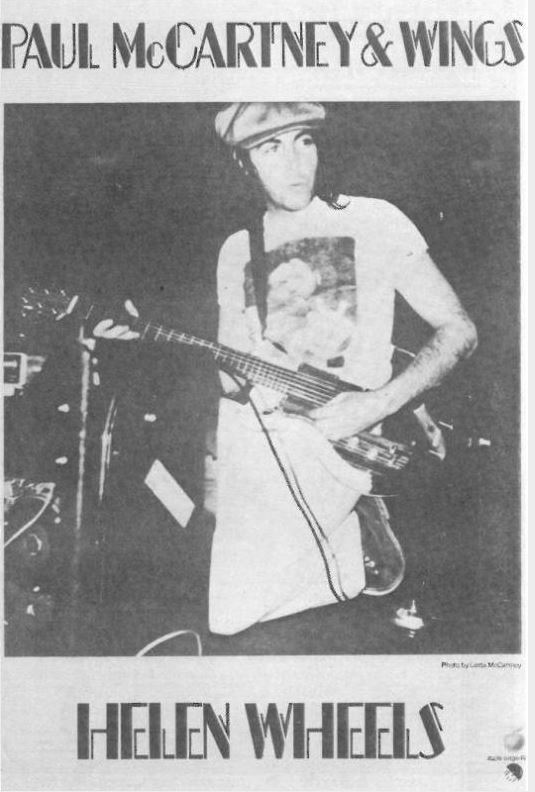 DIÁRIO DOS BEATLES O single Helen Wheels de Paul McCartney & Wings