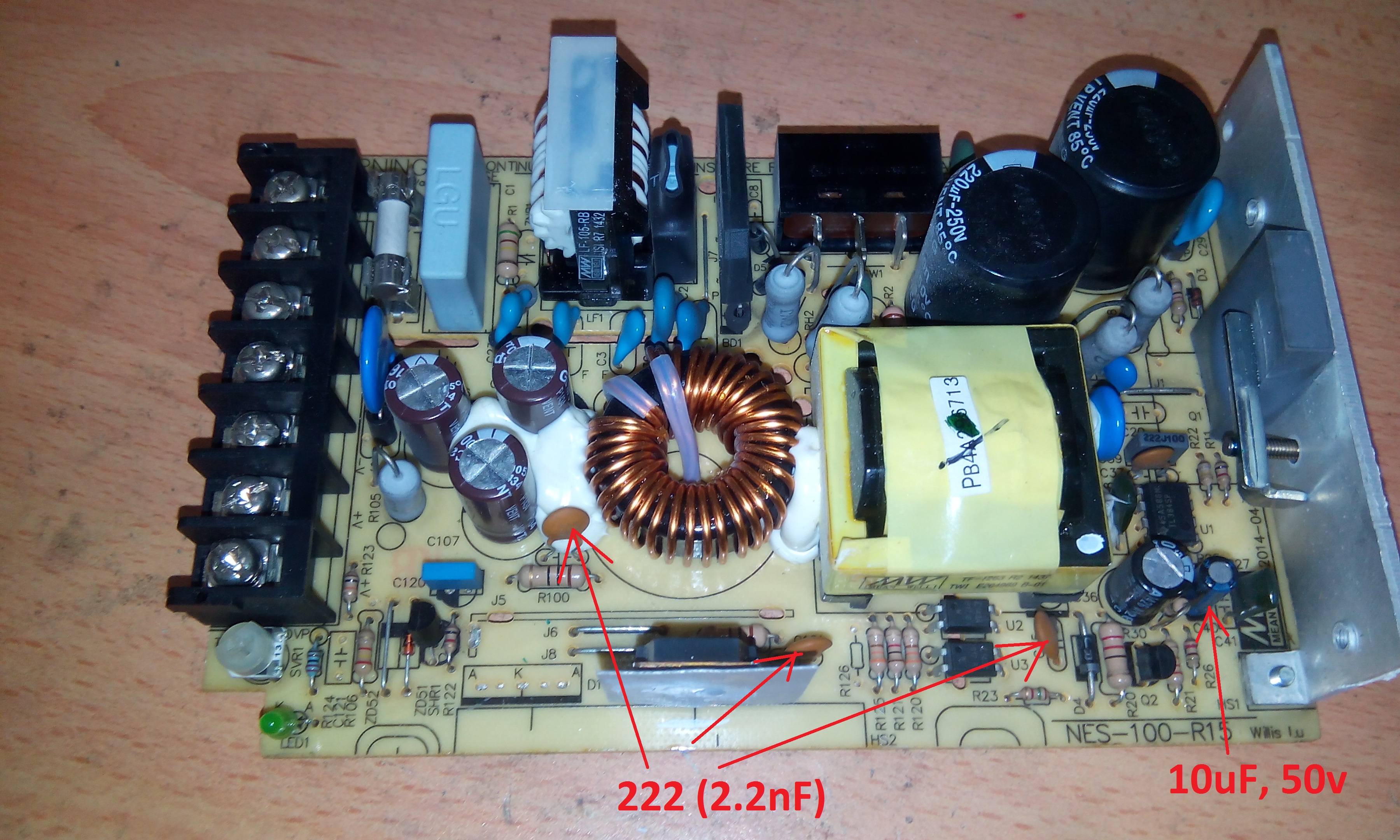 Life Begins at Forty: MEAN WELL NES-100-12 PSU repair