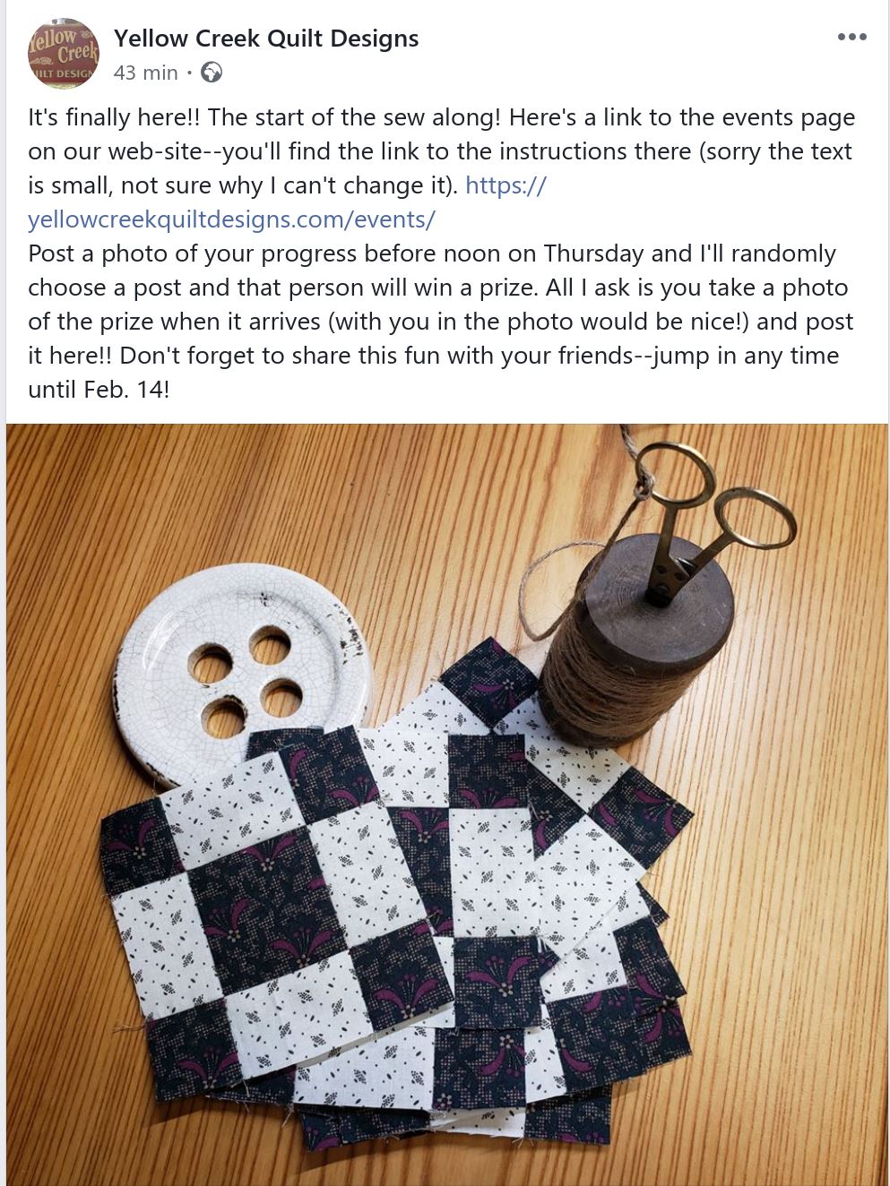 Les SPA de Chipie Yellow creek quilt designs et un sew along 2020