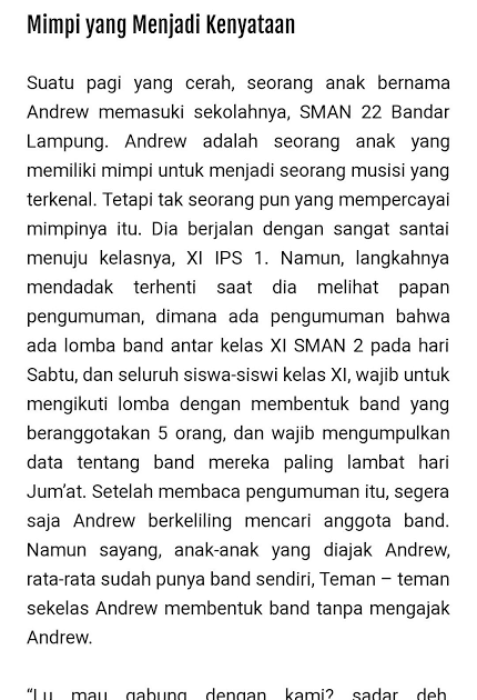 Mengenal cerpen-pengertian, unsur-unsur, langkah membuat cerpen dan