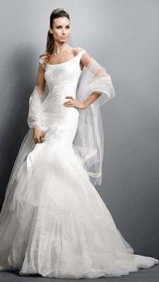 2011 Off Shoulder Wedding Dress