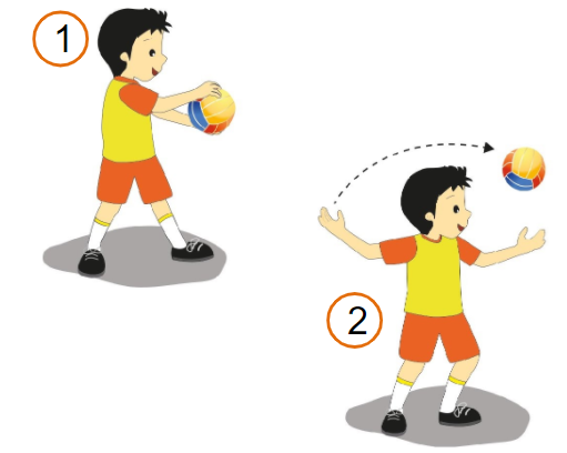 Permainan bola voli mini dimainkan