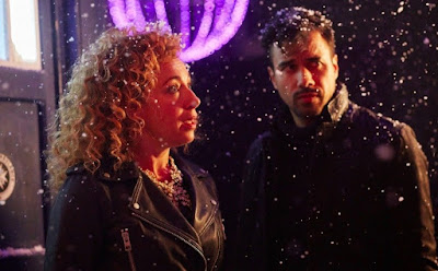 Alex Kingston and Phillip Rhys in Doctor Who: The Husbands of River Song