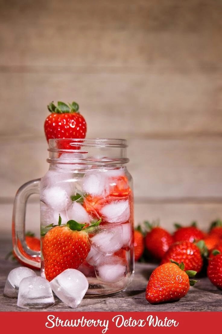 Fruits for detox water strawberry