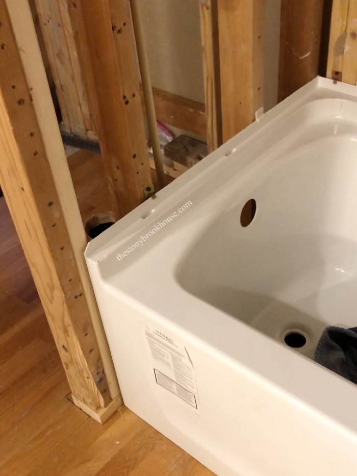Guest Bathroom Progress! The Stonybrook House