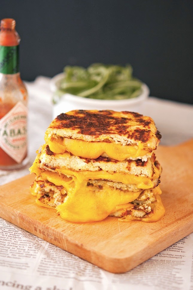 Cauliflower Crust Grilled Cheese Cauliflower Crust Grilled Cheese