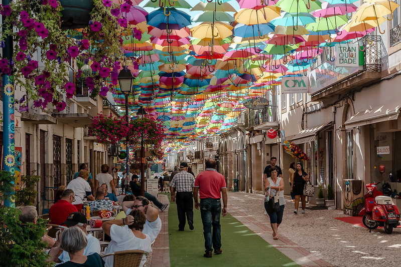 Portugal Umbrella Street