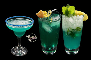 blue cocktails