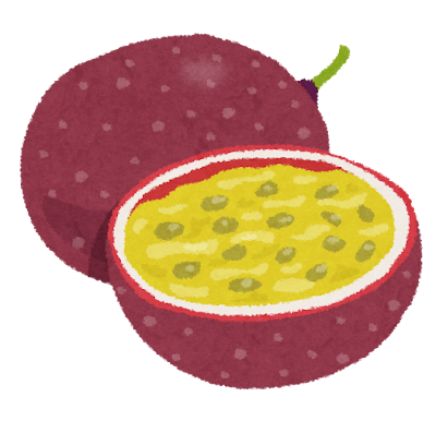 パッションフルーツのイラスト