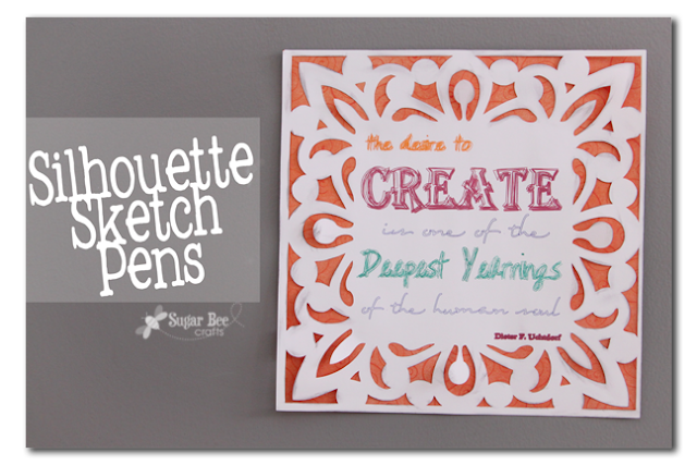 Silhouette Cameo Sketch Pens Printable