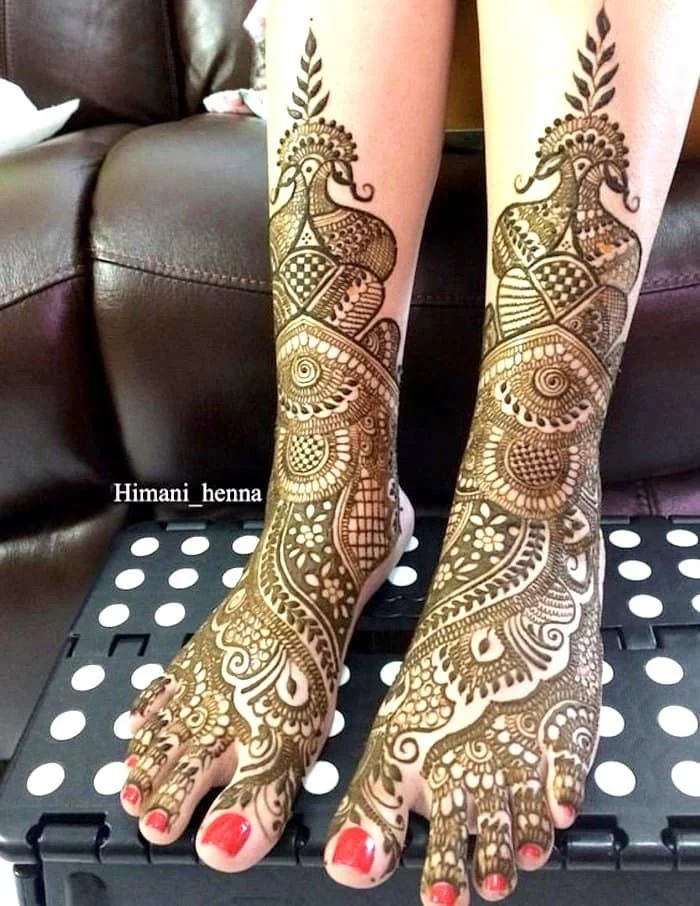 New Mehndi Designs – Beautiful Foot Mehndi Designs # i193