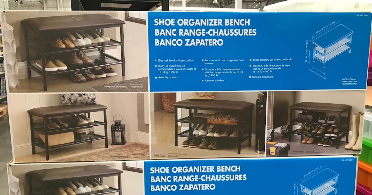 Organize It All Shoe Organizer Bench Costco Weekender