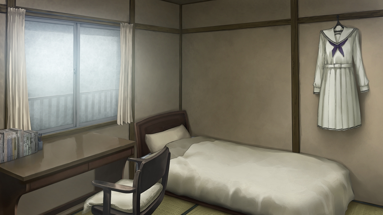 Anime Landscape: Anime Sad Bedroom Background