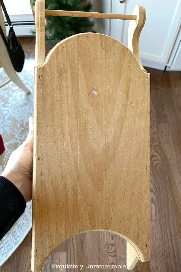 Unpainted Wood Sled