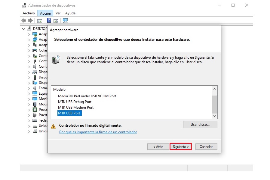 Cómo instalar drivers o controladores MTK Preloader USB en Windows 10Flashear Mobile