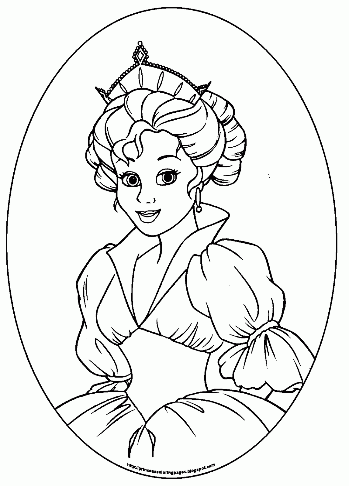 PRINCESS COLORING PAGES