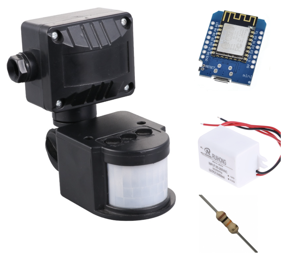 Simple outdoor PIR sensor for home assistant