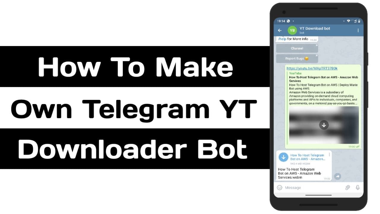 Youtube video downloader telegram bot