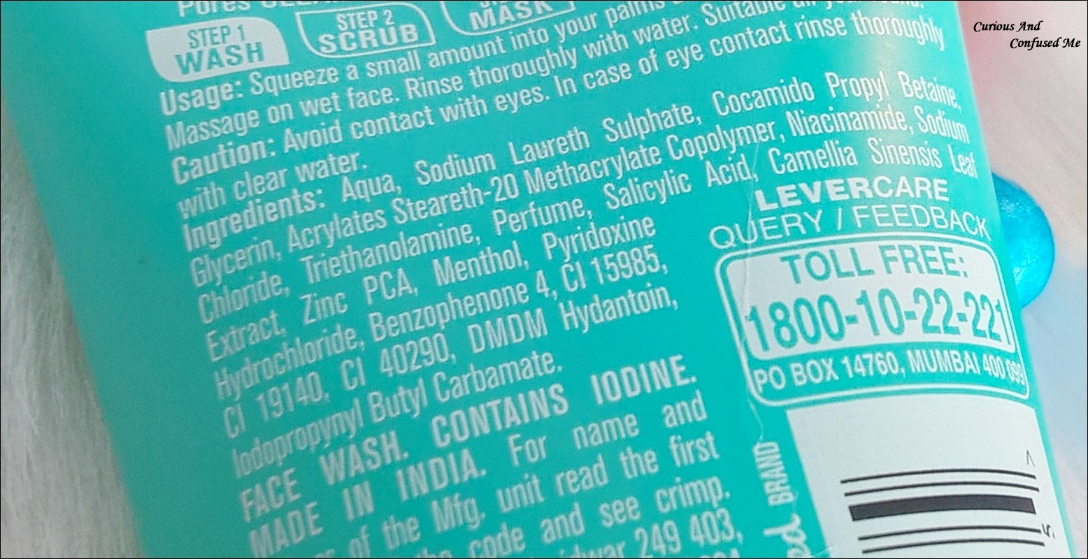 Curious and confused me Lakme Clear Pores with Green Tea Extracts Face