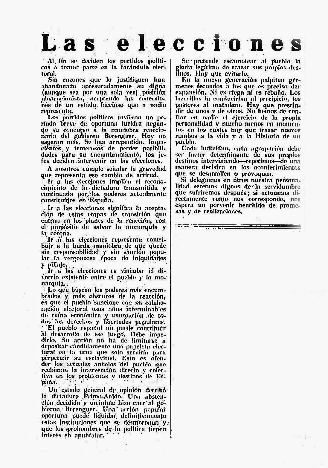 Una Republica de decepciones La II Republica 1931 1939 Elecciones