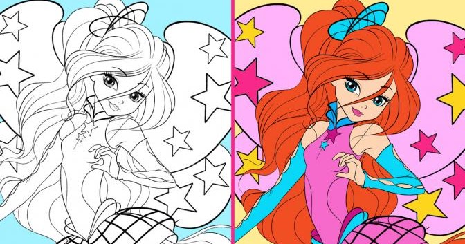 PRINT & COLOR - Winx Season 8 Cosmix + Kiko + Twinkly - Winx Club All