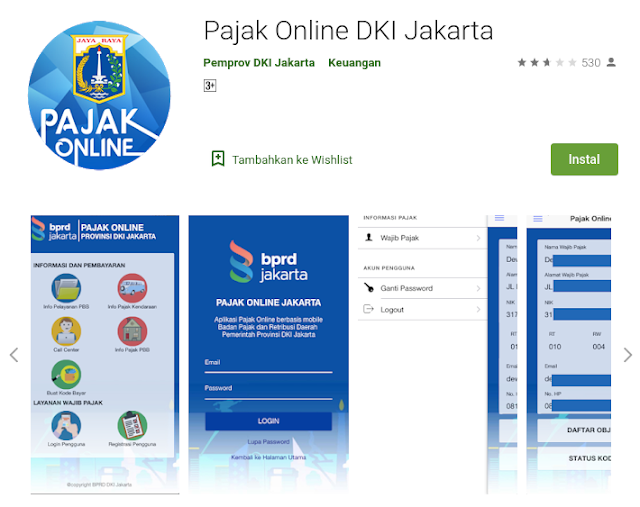 cek plat kendaraan jakarta via aplikasi